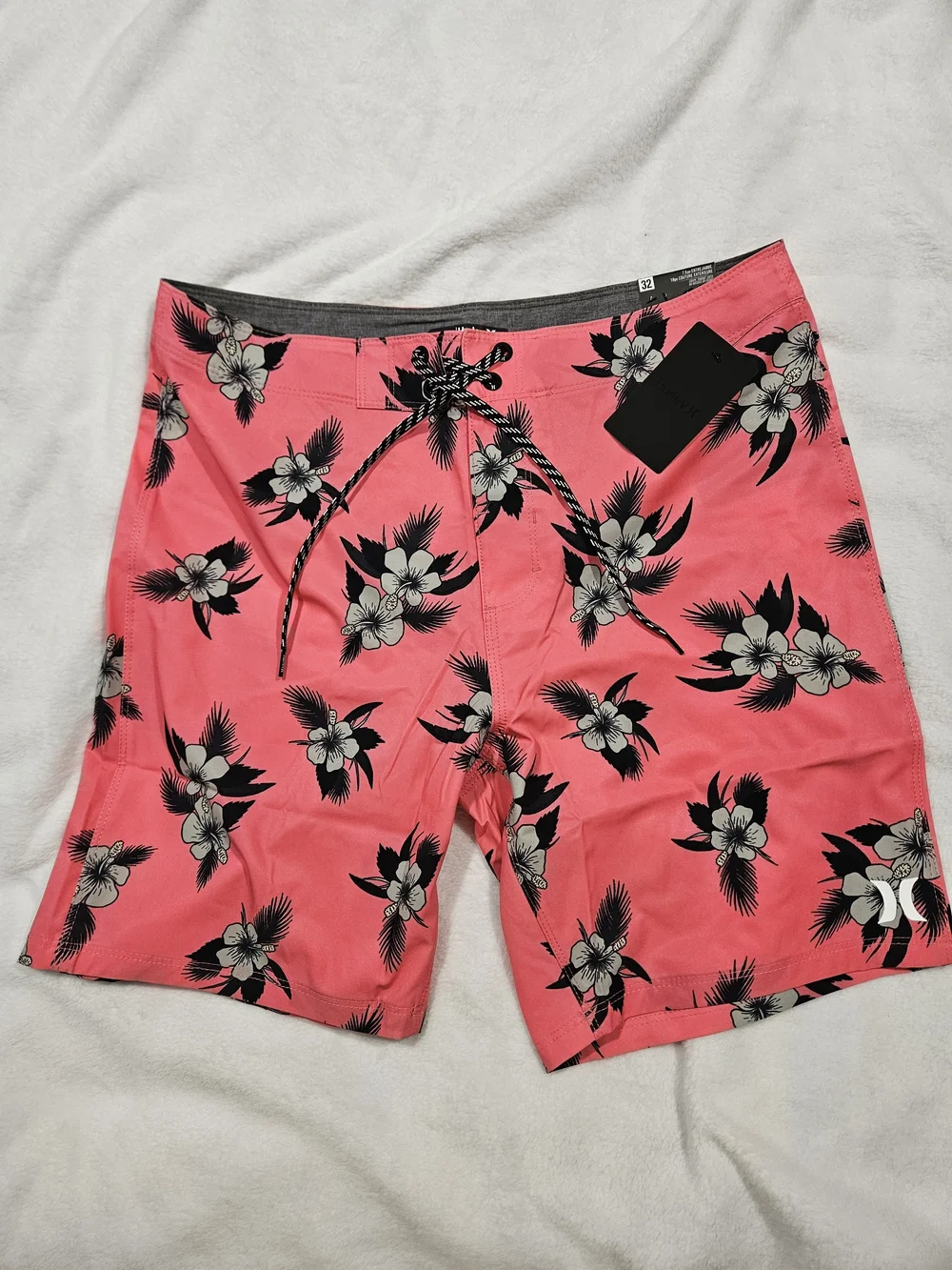Men's Hurley Pink Hibiscus Boardshort